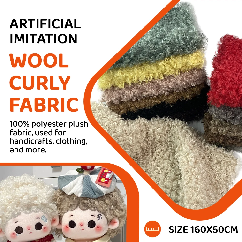 160x50 см ручная работа кукольная меховая ткань искусственная Lmitation 100% полиэстер