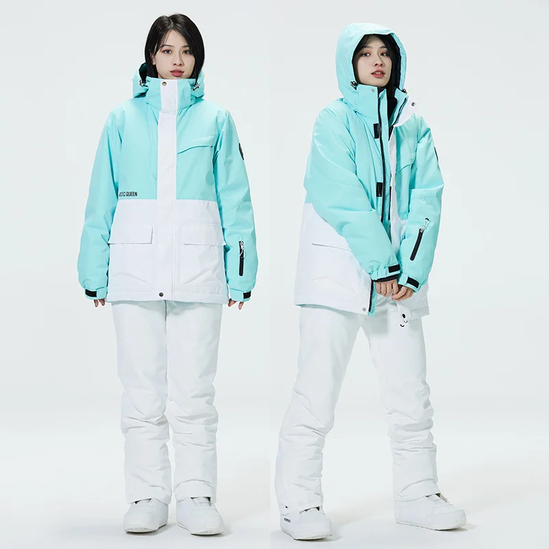 New Ski Suit Men Winter Snowsuits Warm Windproof Waterproof Outdoor Ski Jacket and Pants Set Skiing Snowboarding Suit Clothing