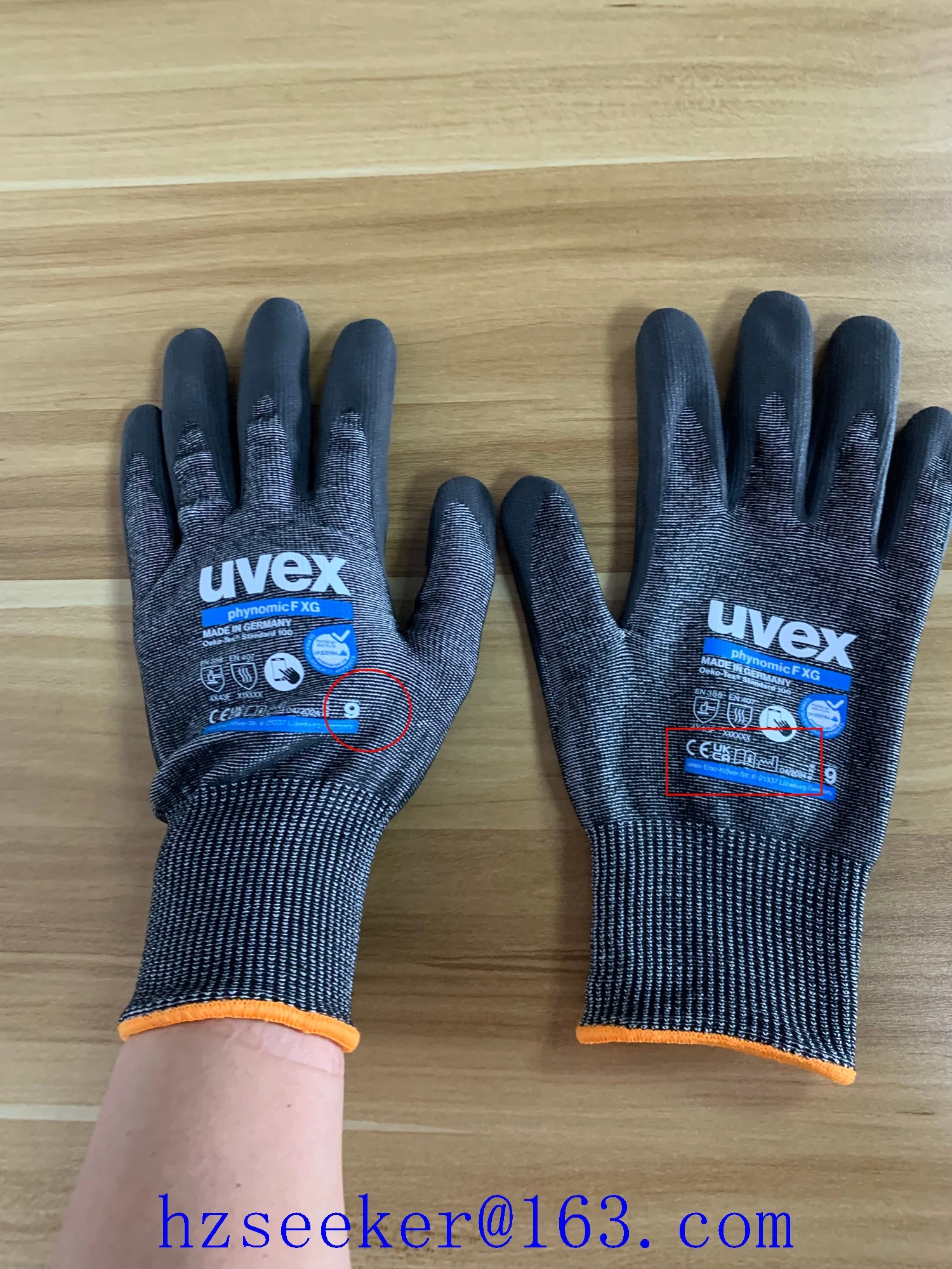 Фото Рабочие перчатки Uvex phynomic F XG (1 пара) с уровнем защиты F, усиленной областью большого пальца, совместимостью с сенсорными экранами и покрытием из пеноматериала XtraGrip. №5