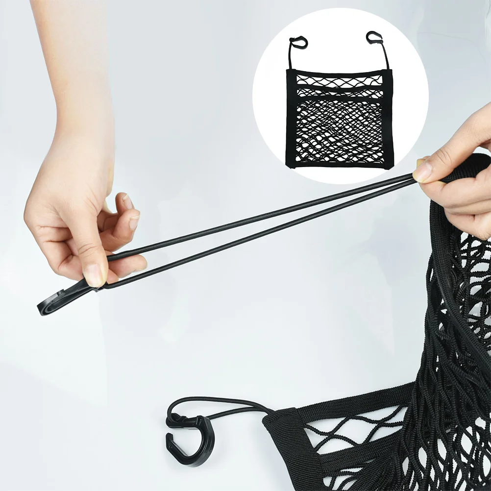 

Organizer Bags Travel Car Net Auto Seat Storage Hanging Pouch Pocket Back Ribbon
