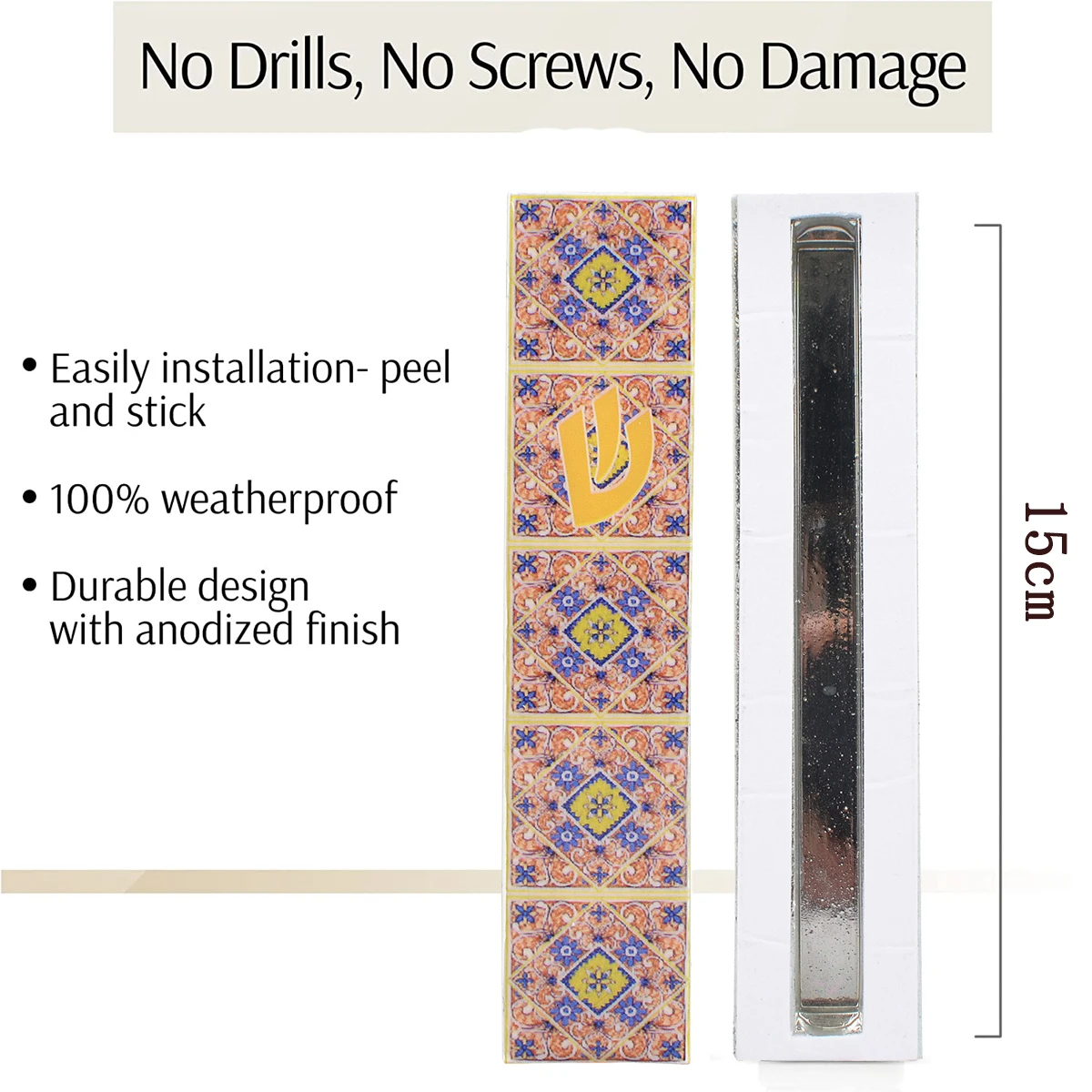 

Современный еврейский талисман Mezuzah, чехол, селфи-Палка с крышкой из искусственного акрила