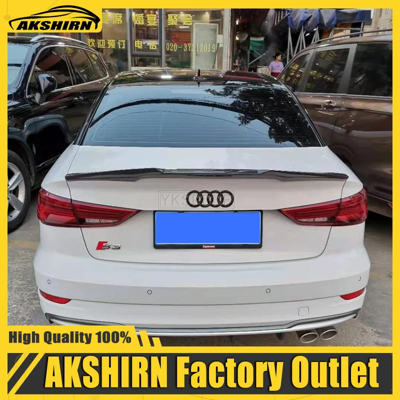 

A3 S3 8V Carbon Fiber Rear Trunk Lip Spoiler Wing For Audi A3 S3 8V Sedan 2014-2015 V Style