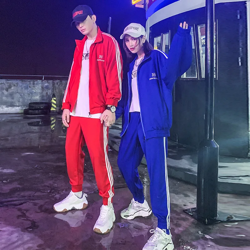 

Sports Suit Men's2022New Hip Hop National Style Business Attire Two-Piece Set Youth Casual Sweatshirt Jacket Couple Clothes Batc