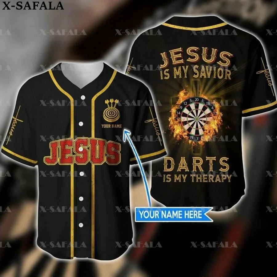 

Custom Name Gift Darts Player Beer Dart Club Games 3D Printed Baseball Jersey Shirt Men's Tops Tee Oversized Streetwear-6