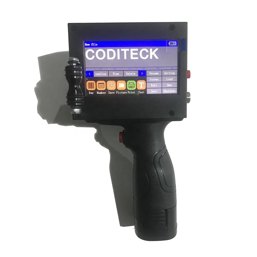 

Coditeck factory price 600dpi 12.7mm handheld inkjet printer