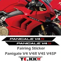 for ducati panigale v4 v4s v4r v4sp pair of fairing stickers shell decals panigale logo custom stickers