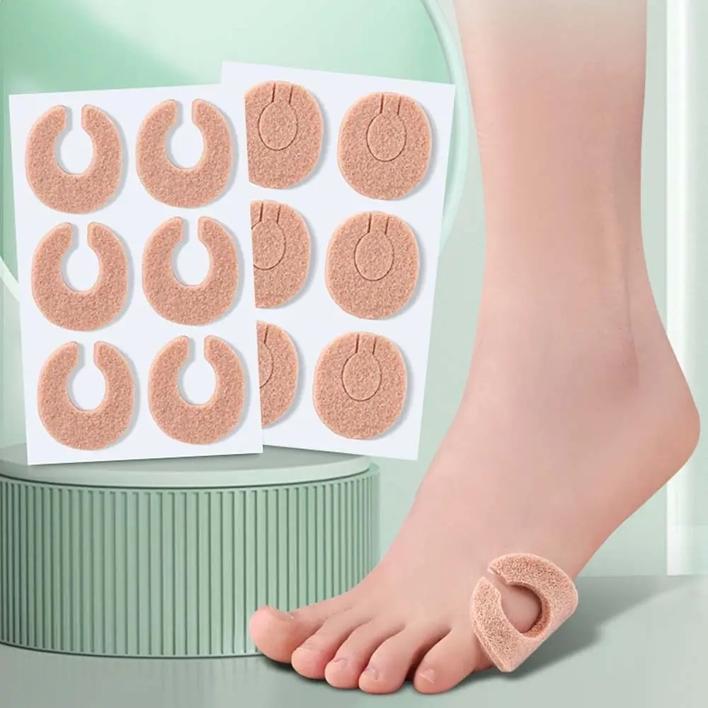 

6 шт./лист, прочные круглые фетровые подушечки для ног