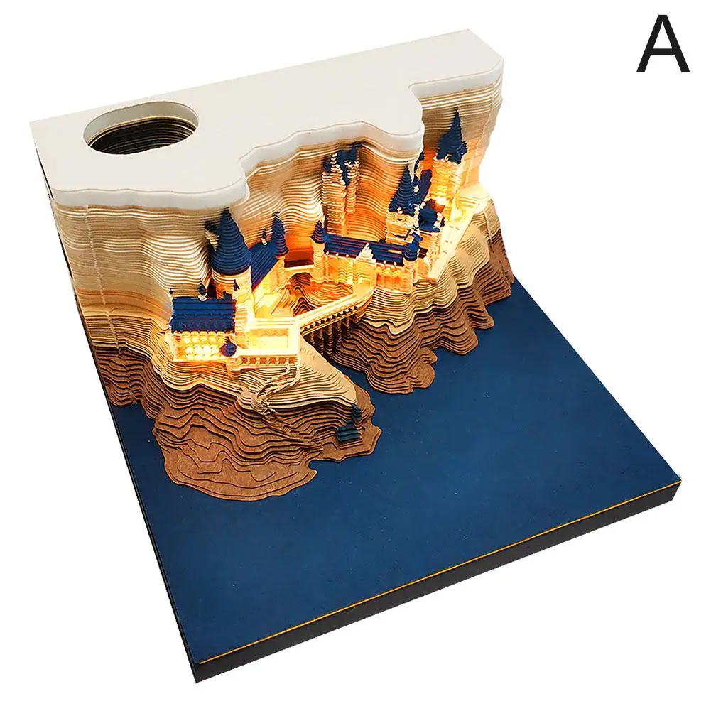 

Волшебный замок 3D блокнот с подсветкой