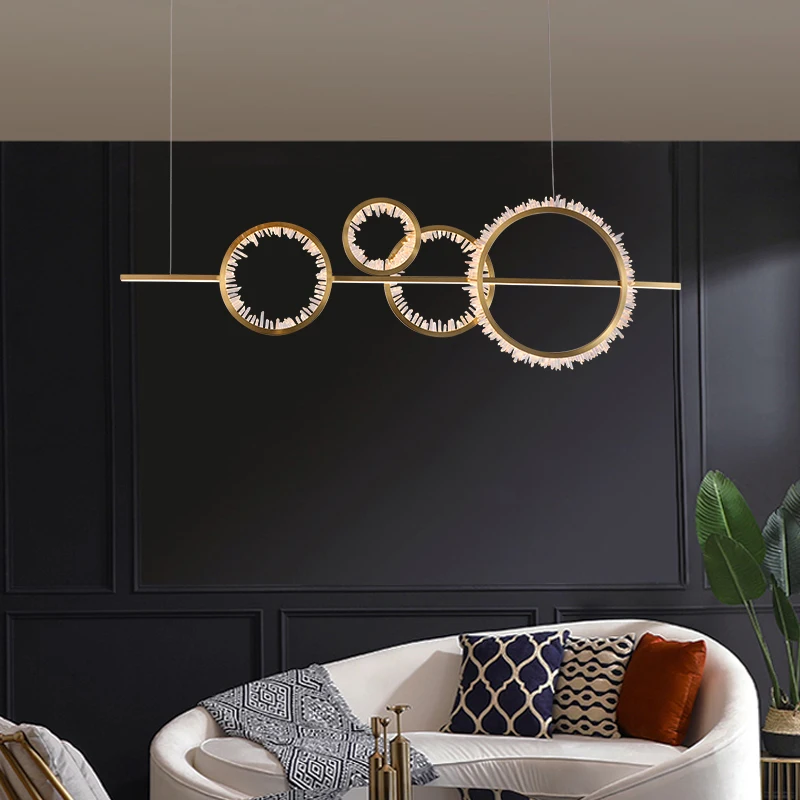 Гравированная современная Женская роскошная люстра для ресторана простая