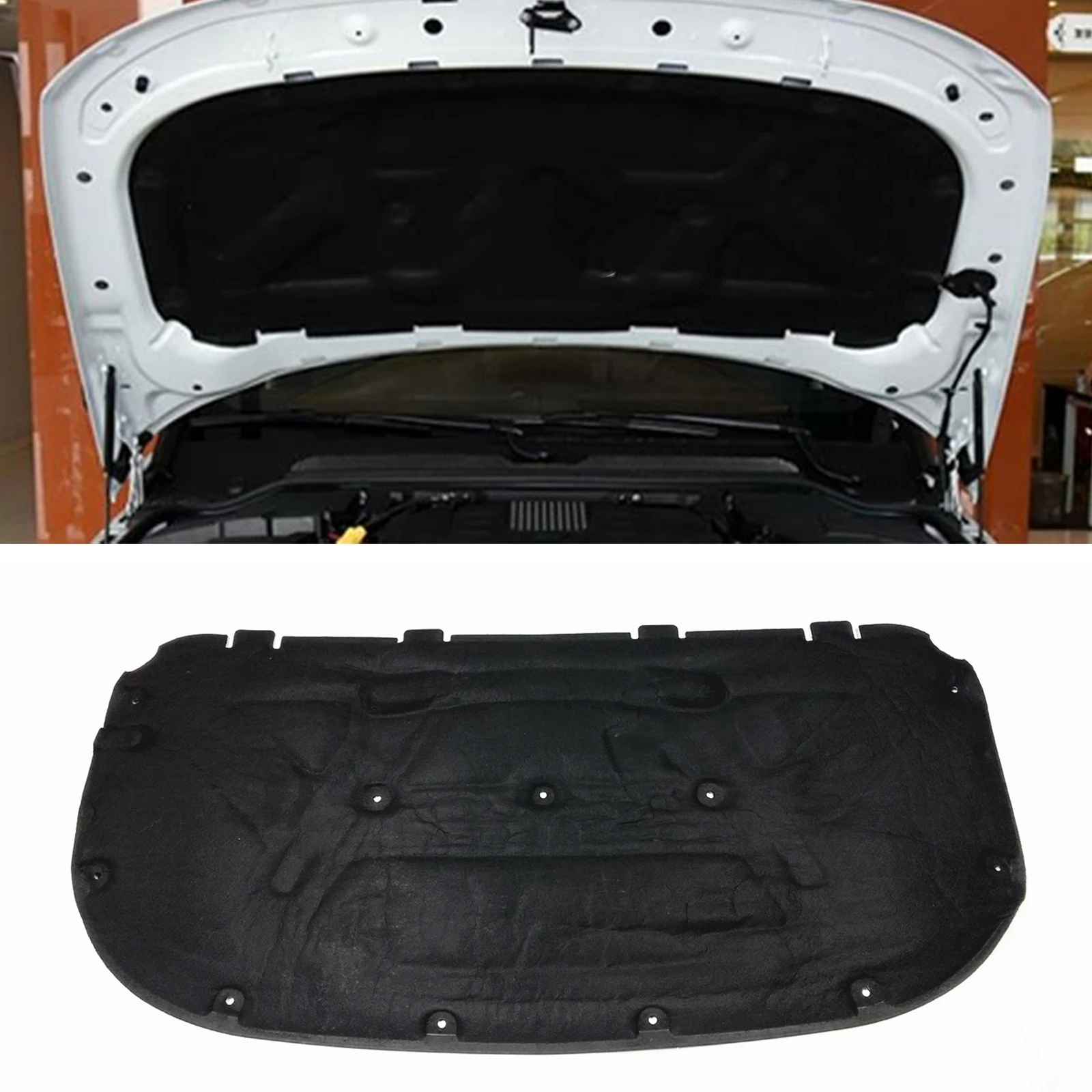 

LR013222 For Land Rover LR4 Sport 2010 Car Hood Insulation Pad Liner Heat Shield Shade Engine Bonnet Interior Cover Proof Mat