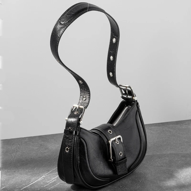 2023 New Underarm Bag Small and High Quality New Genuine Leather Saddle Bag Single Shoulder Oblique Straddle Bag for Women
