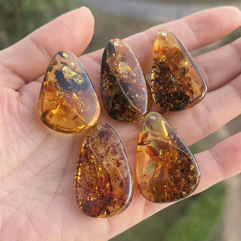 100% натуральный цветочный янтарный кулон настоящее уникальное ожерелье Chian