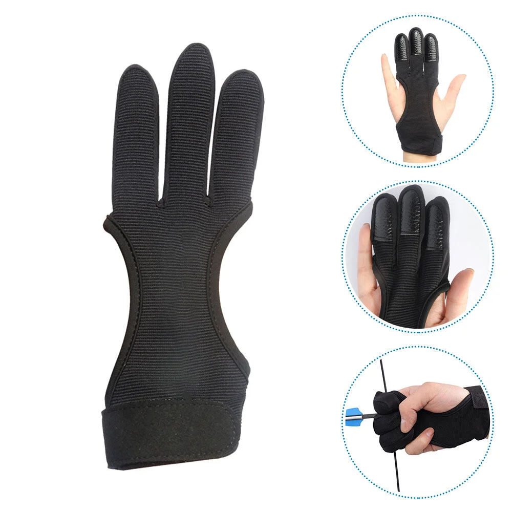 

Equipment Professional Shooting Glove Wear-resistant Finger Guard Accessory Portable Guards Archery Gloves Protectors