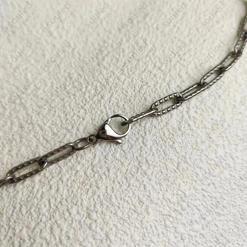 Prolate O Type Chain  5.0 MM Wide Solid Titanium Chain Necklace New Arrival