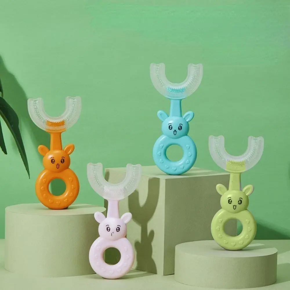 

Baby Toothbrush Infant 360° U-shaped Toothbrush Kids Tooth Clean Children Soft Silicone Mouth Brush Kids Teeth Cleaner