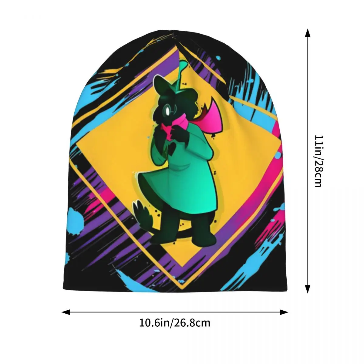 Ralsei Deltarune Sprite Art Skullies шапки повседневные мужские и женские уличные теплый капот