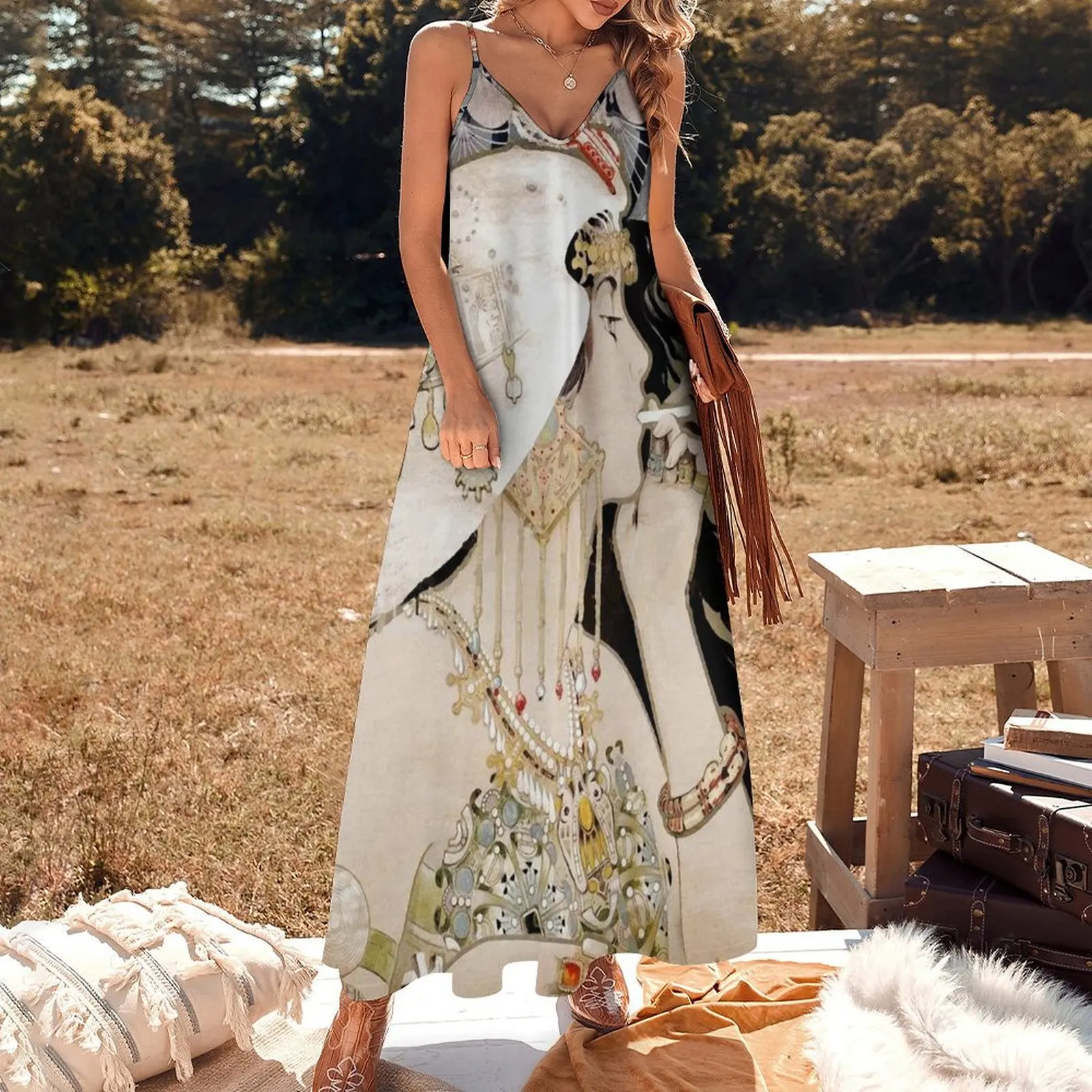 Французское модное платье-нуво с драгоценными камнями длинное платье без