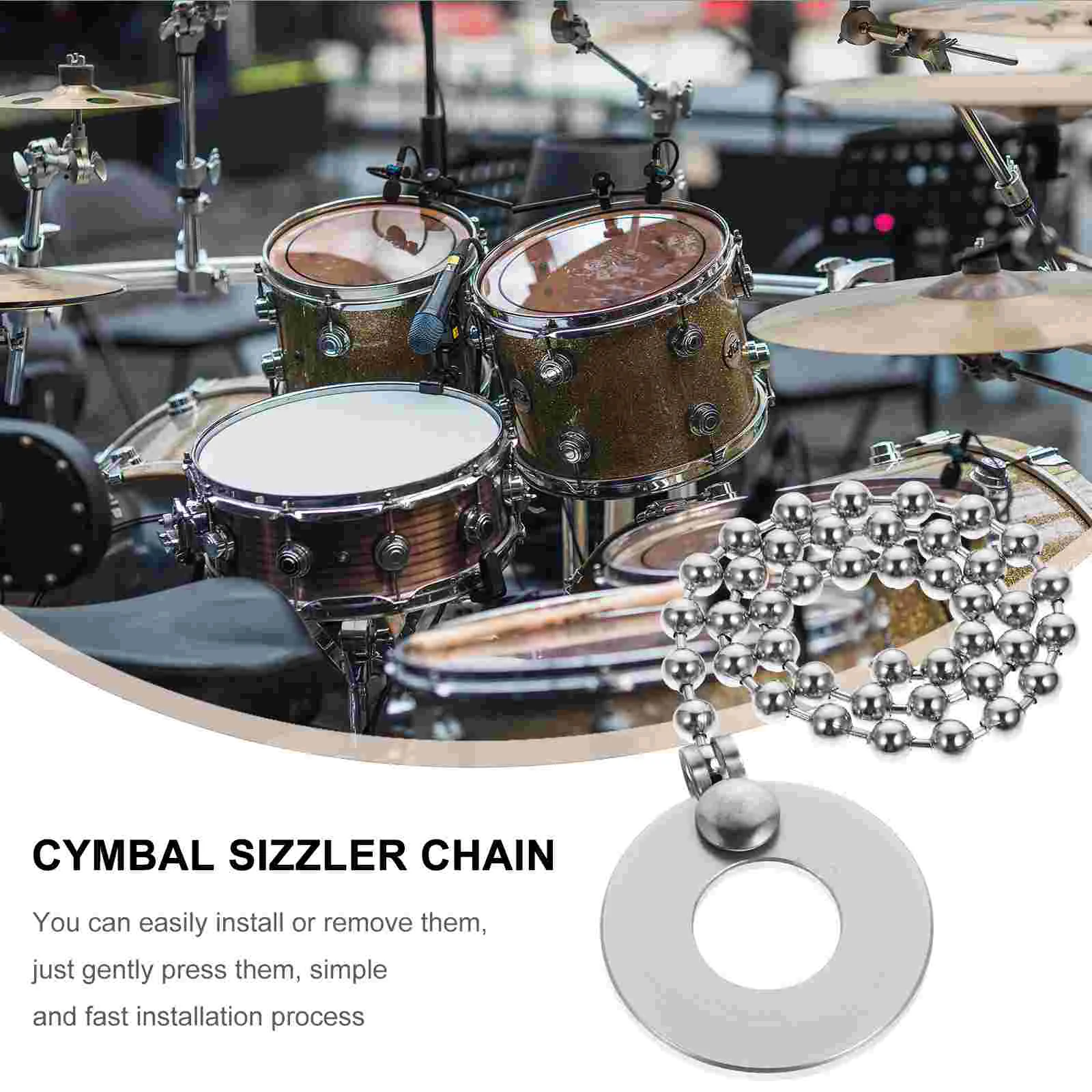 Тарелка Sustain Chain Sizzler для барабанной установки аксессуары удлинитель джазовый