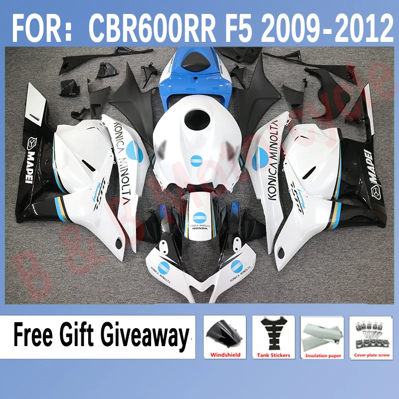 

Обтекатели для HONDA CBR600RR F5 2009 2010 2011 2012 CBR600 RR 09 10 11 12, комплект обтекателей синего и белого цвета