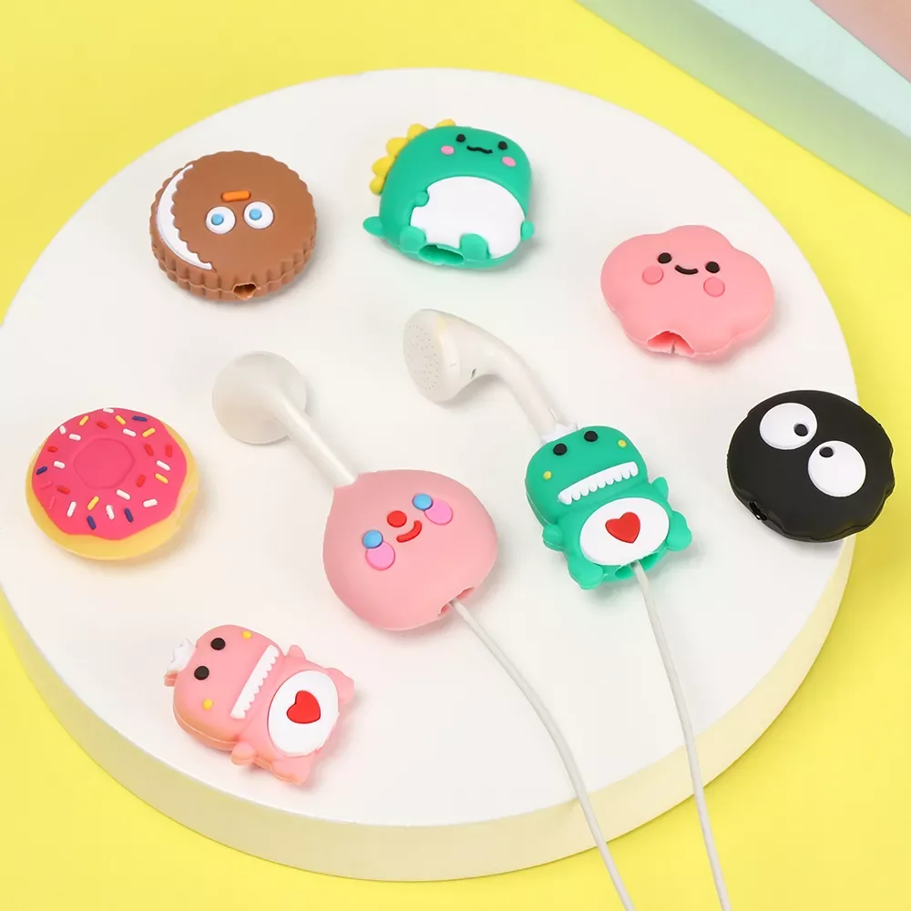 

Cartoon Style USB Charging Winder Organize Protective Cover Silicone Cable Bite Protector Wire Winder Data Line Cord