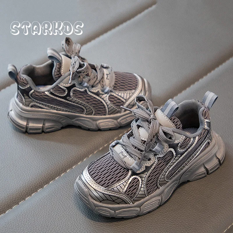 Child Sneakers Plus Size Kids Sport Shoes 2023 Spring New Fashion Chunky Sole Tennis Boys Girls Casual Sporty Mesh Zapatos enlarge