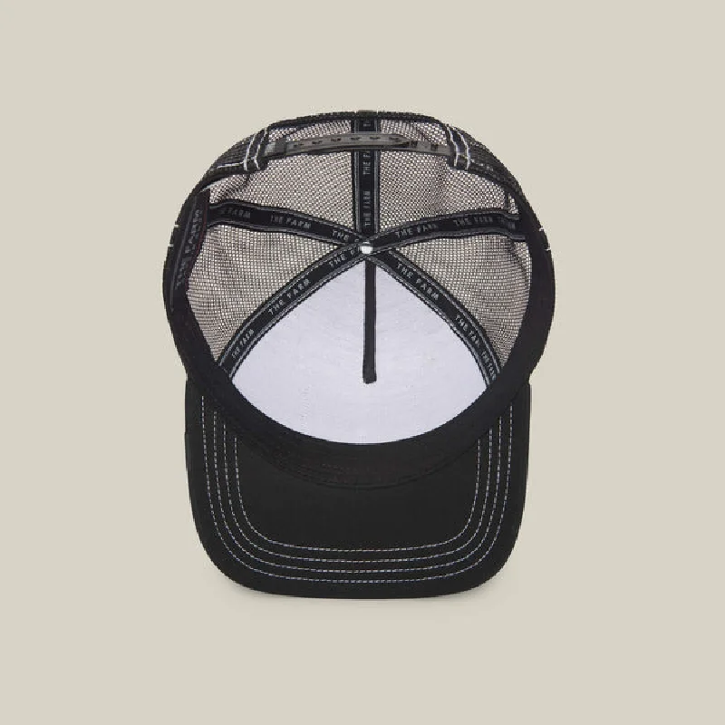 Фото Goorin Bros The Original Trucker The Tiger Goat Grey Bass Мужские зимние кепки Мягкая бейсболка с животными Черная шапка Кепки №5