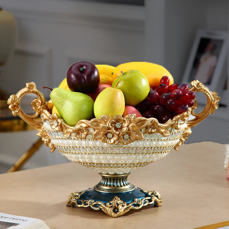 

personality Diamond creativity European style living room coffee table decoration luxury high-grade large fruit tray