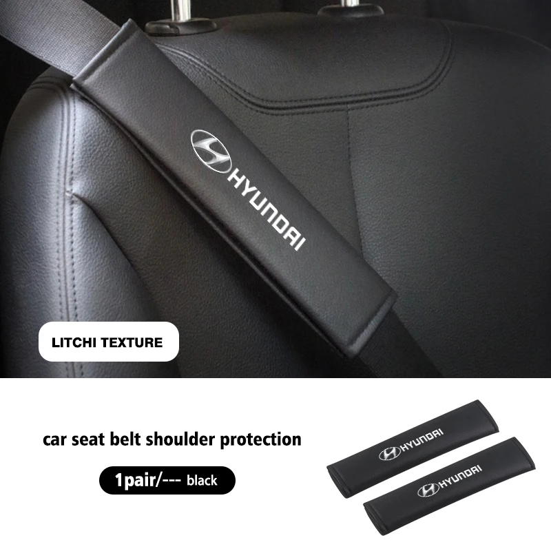 

1/2 шт. чехлы на ремни безопасности автомобиля, защитная подушка для плеч для Hyundai I30 I20 IX35 I40 Tucson Getz Veloster Kona Elantra