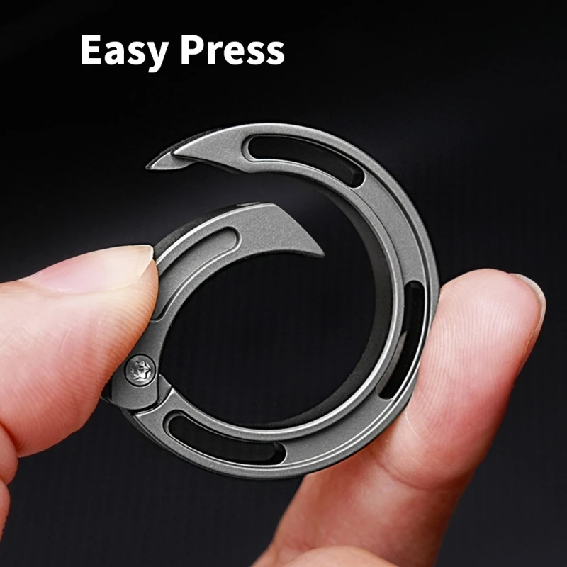 Брелки из титанового сплава зажим для хранения ключей классификационные кольца