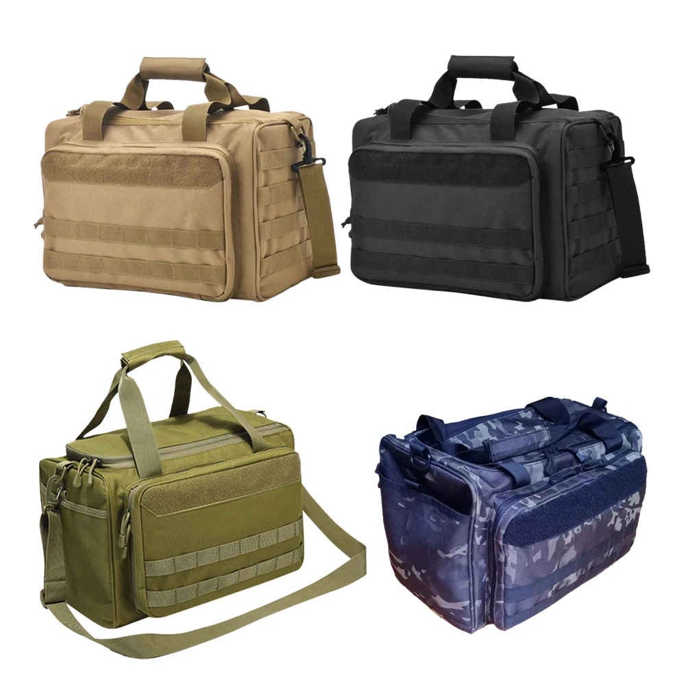 

Molle System Camping Pistol Pack Large Capacity 900D Oxford Gun Pistol Case Bag Multi-functional Compartments for Outdoor Sports