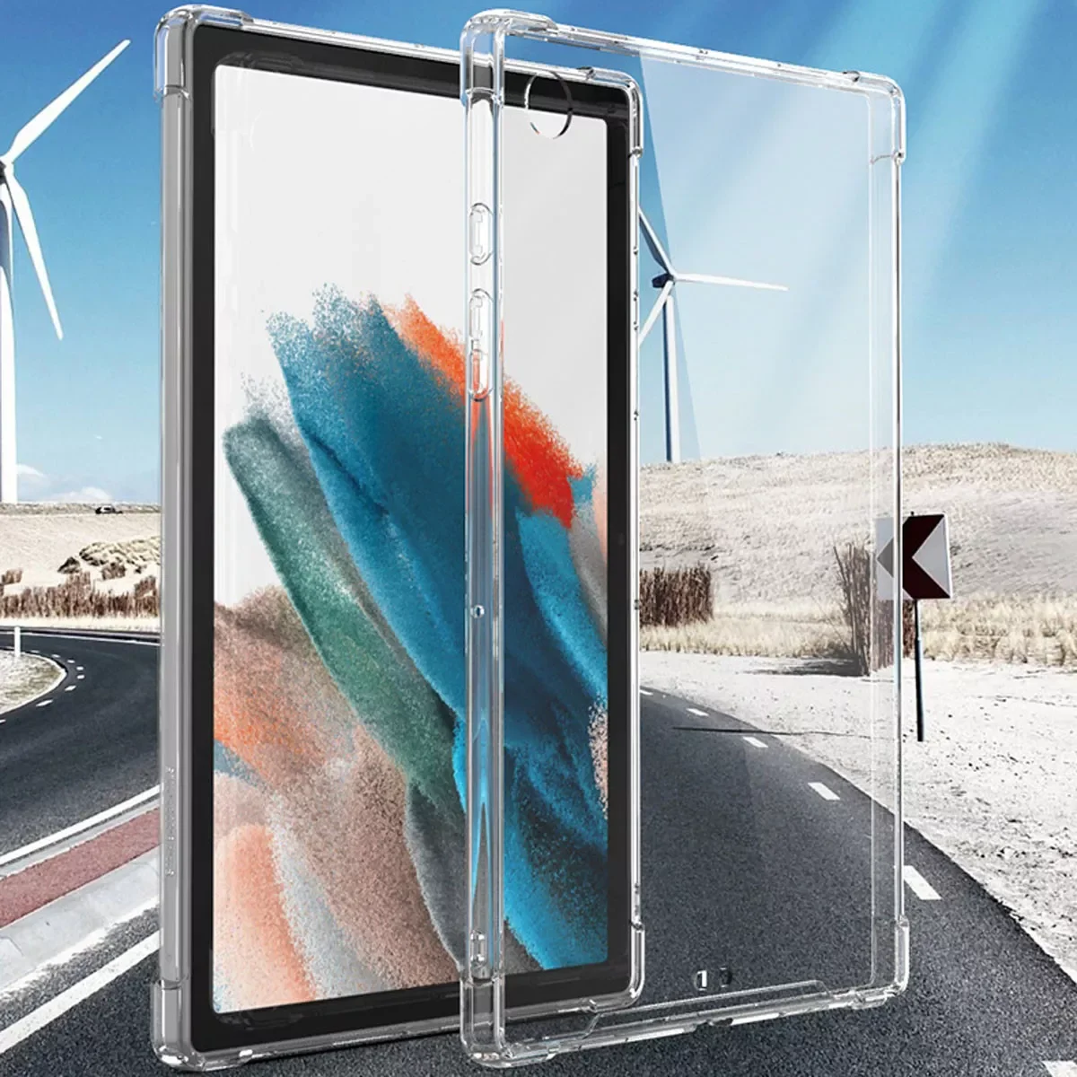 

Чехол для планшета 2022 дюйма для Samsung Galaxy Tab A8, силиконовый мягкий чехол из ТПУ, прозрачный защитный чехол для Tab A8, 55x10,5