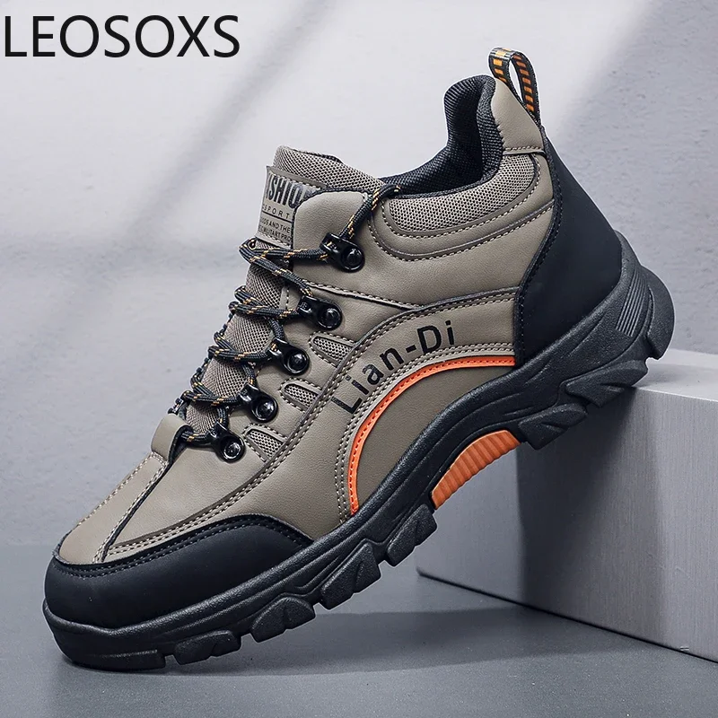 Удобные мужские ботильоны зимние ботинки в британском стиле легкая спортивная