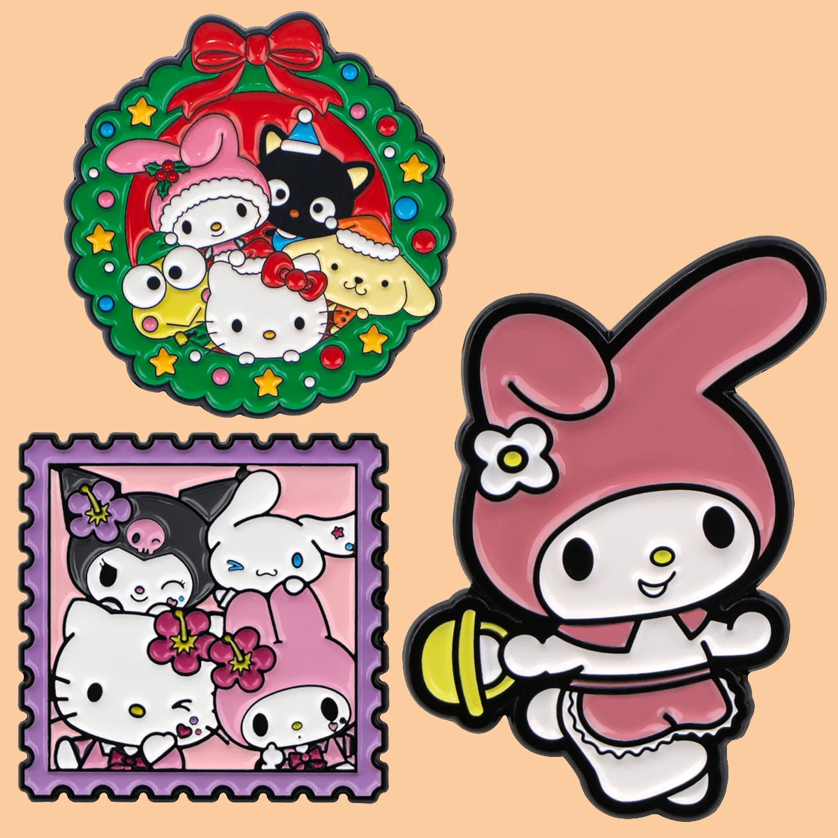 Милый мультфильм аниме эмалированный значок на лацкане рюкзаке для шапок одежды