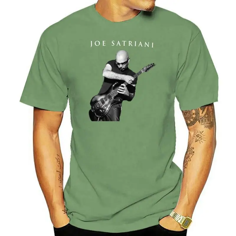 

Новая мужская черная футболка Джо сатриани с рисунком в стиле рок музыкального гитариста, футболка с надписью S-3XL, летний мужской топ