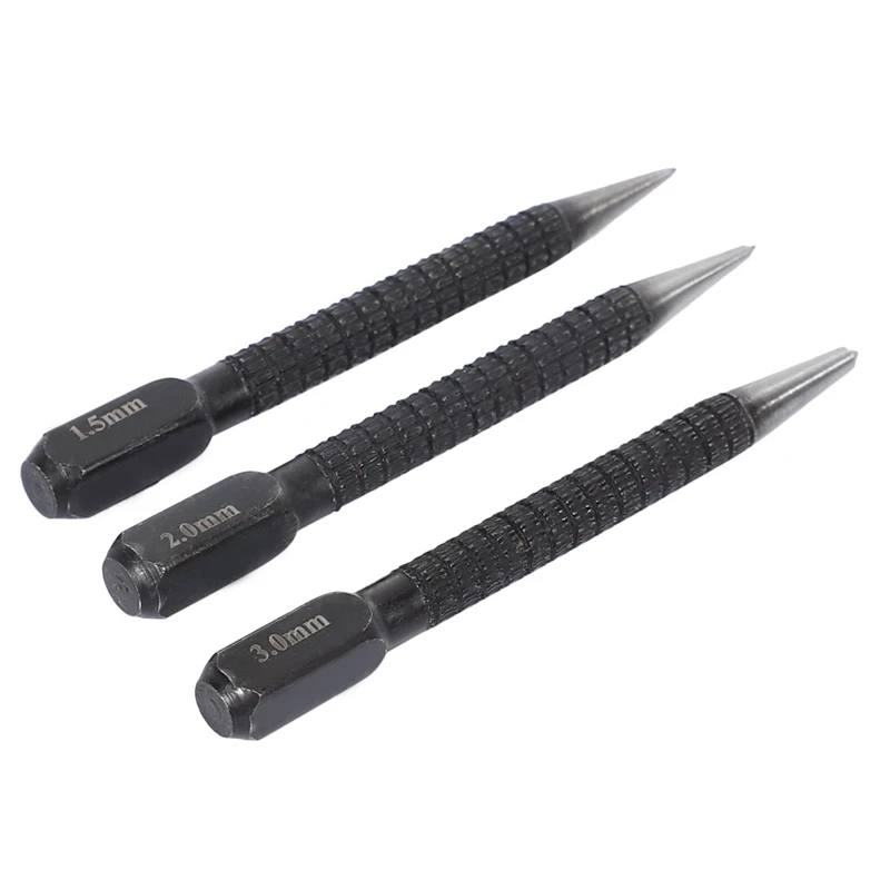

12Pcs High-Carbon Steel Center Punch Set 10Cm Non Slip Center Punch For Alloy Steel Metal Wood Marking Drilling Tool
