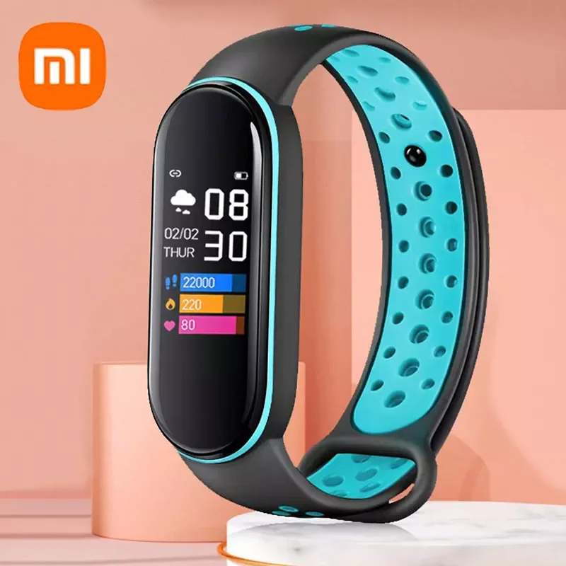 

Xiaomi Fitness Bracelet Tracker Band Heart Rate Sport Smart Bracelet Watch Pedometer WhatsApp Reminder Smart Band Men Women Gift