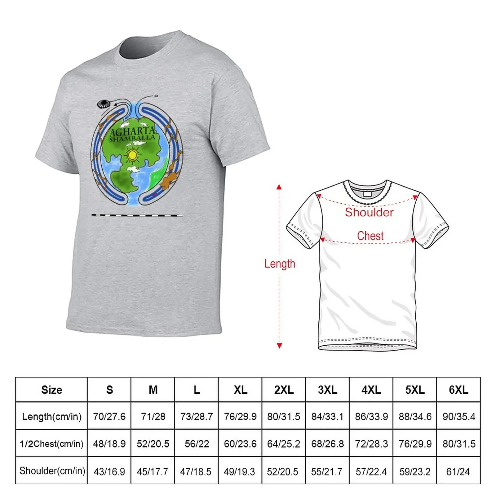 Футболка Agharta Agharti или Shamballa мужская однотонная футболка летний топ дизайнерская