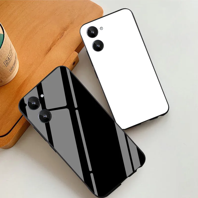 Чехол из закаленного стекла для OPPO A17 Realme 10 Pro Plus 4G, Жесткий Чехол для Realme Narzo 50A Prime 50A Prime, зеркальный чехол-бампер