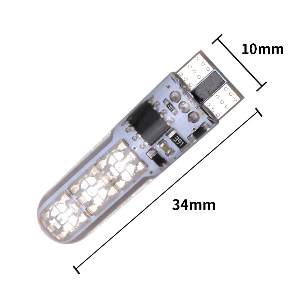 Автомобильные светодиодные лампы Asfour T10 Led W5W 194 красный синий желтый RGB с