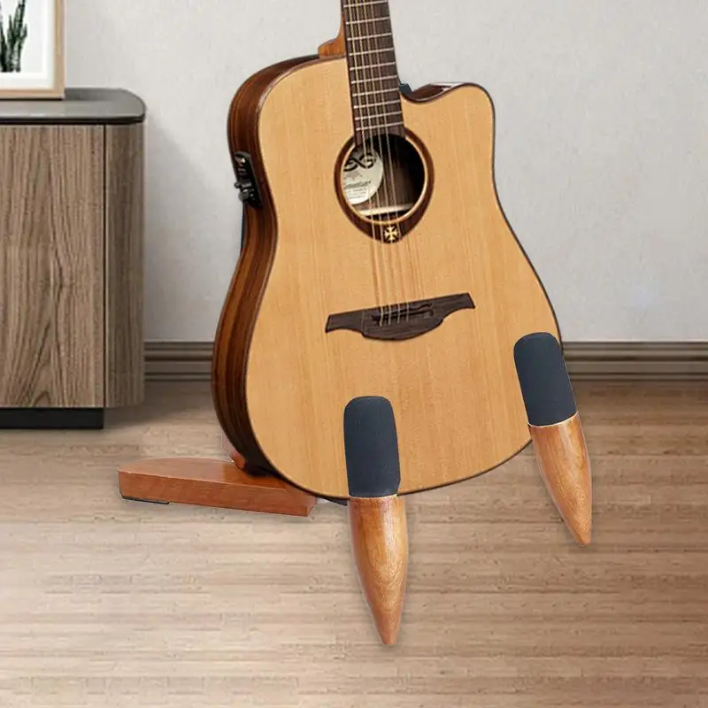 Складная подставка для гитары из твердой древесины складная вешалка защитные