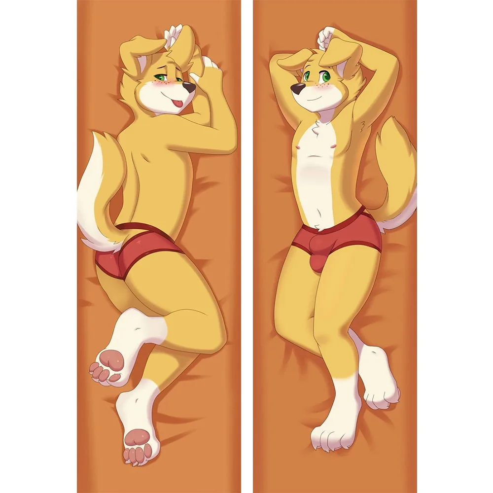 

Funny Dog Animal Otaku PillowCase 50x150 Case Bedding Anime Dakimakura Waifu Hugging Body Decorative Cover Cushion