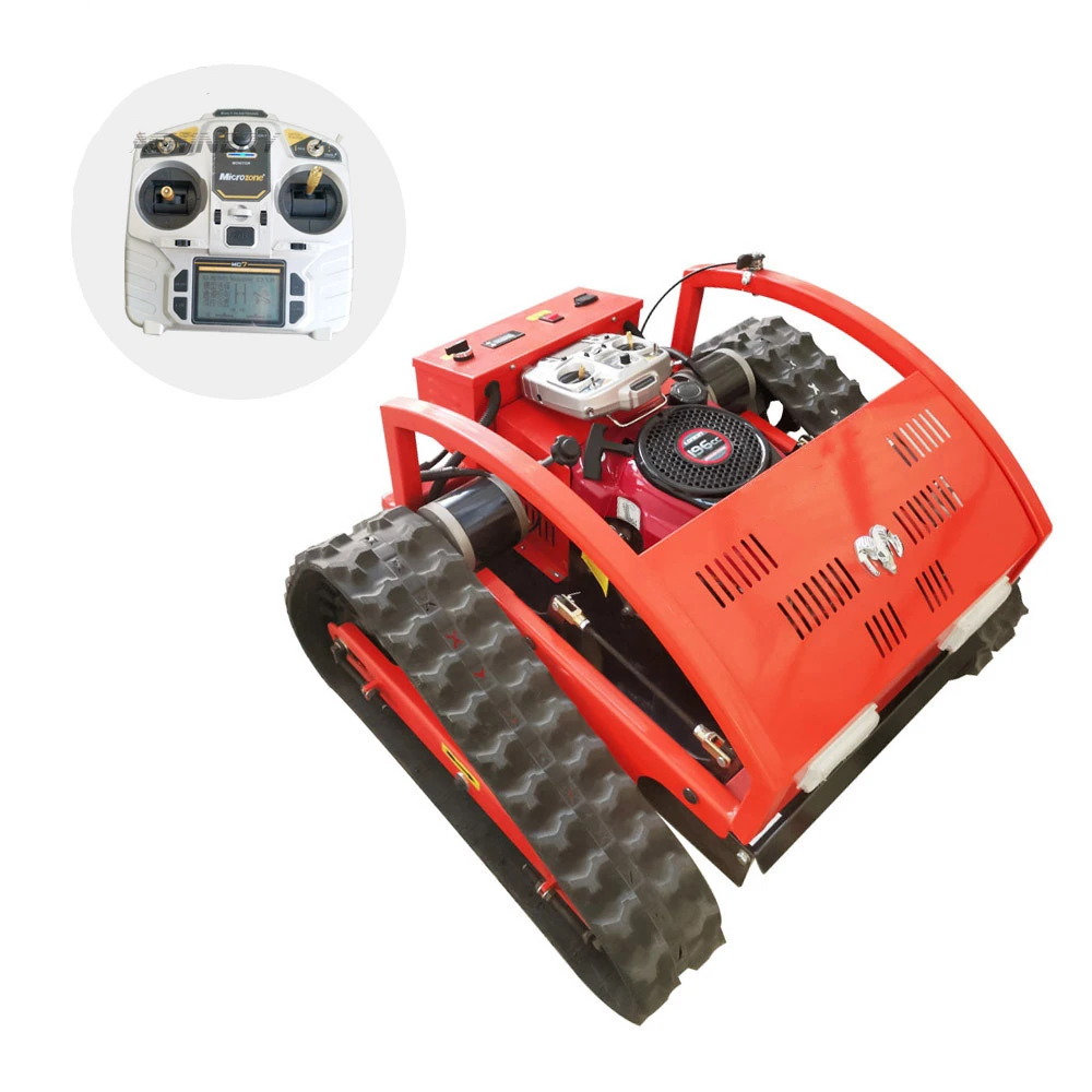 Lawn Mower Robot Garden Management Small Remote Control Crawler Land Reclamation Weeding Machine Gasoline Power Lawn Mower