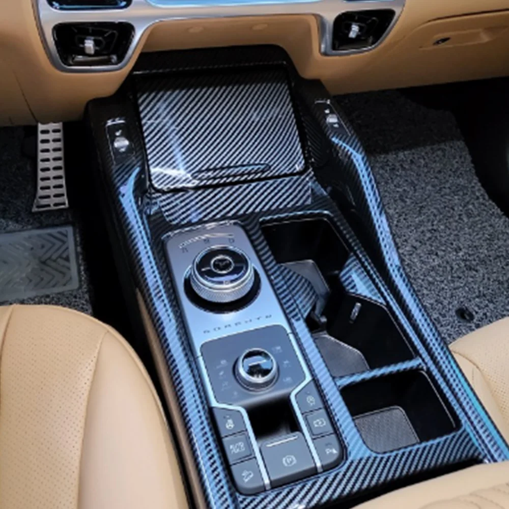 

Автомобильный имитационный Карбон LHD панельная Накладка для коробки передач Protector Trim Body Kit обновленные украшения аксессуары для KIA Sorento 2020