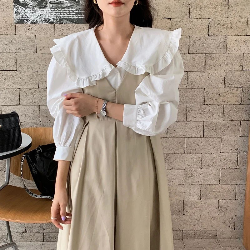 

2022 Spring Autumn 2 Piece Suit Sleeveless Vintage Women Dress Female Girls Sundress Suits Robe Femme Vestido Sell Separately