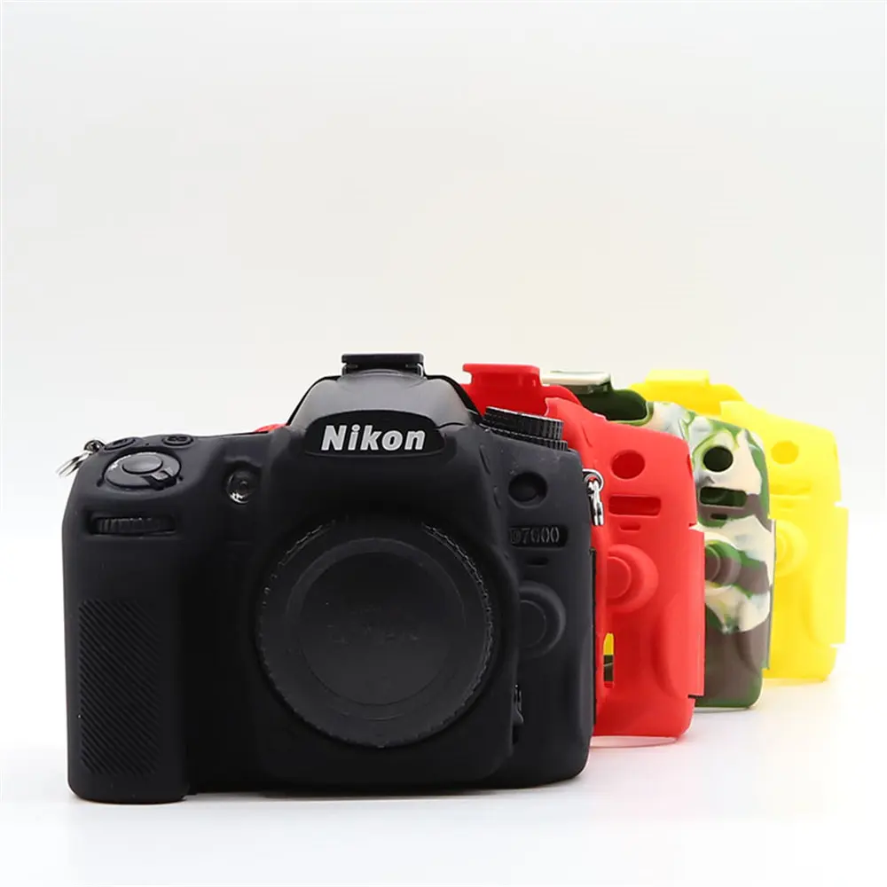Фото Мягкий силиконовый чехол для камеры D7000 для Nikon D7000, бронированный резиновый чехол №1
