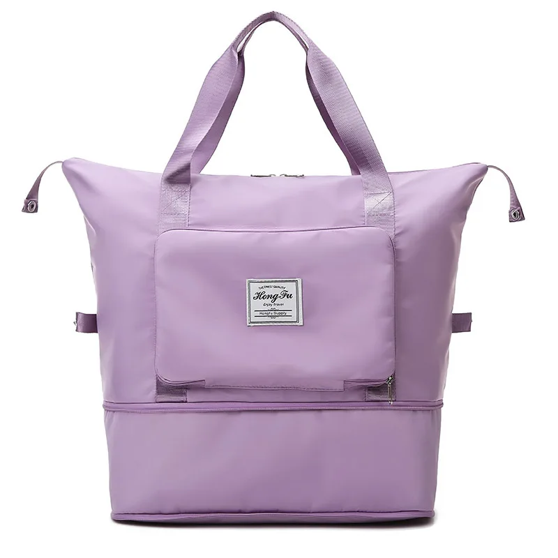 Folding Travel Bag Dry and Wet Separation Women Fitness Yoga Handbag 2023 New Large Capacity Storage Waterproof Luggage Bag