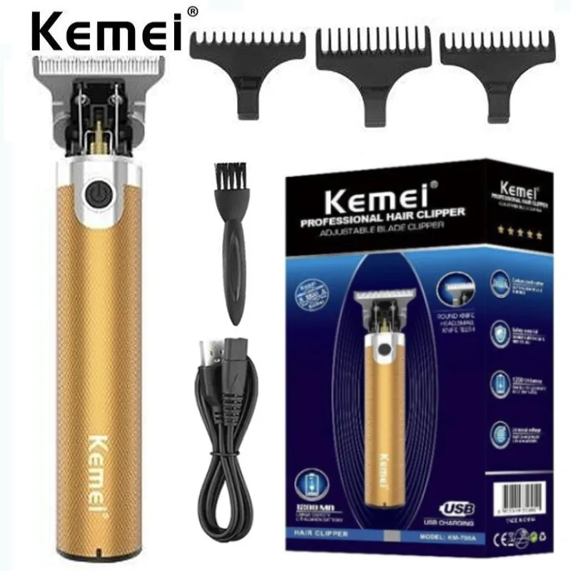 

Kemei T9 Bald Head Hair Clipper Trimmer For Men Rechargeable Mower Barber Shaving Machine Vintage Haircut Cutter Cordless