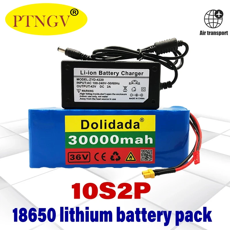 

36V 10s2p Oplaadbare Batterij 30000Mah 18650 Lithium Batterij Pack Geschikt Voor Elektrische Scooters Battery Pack