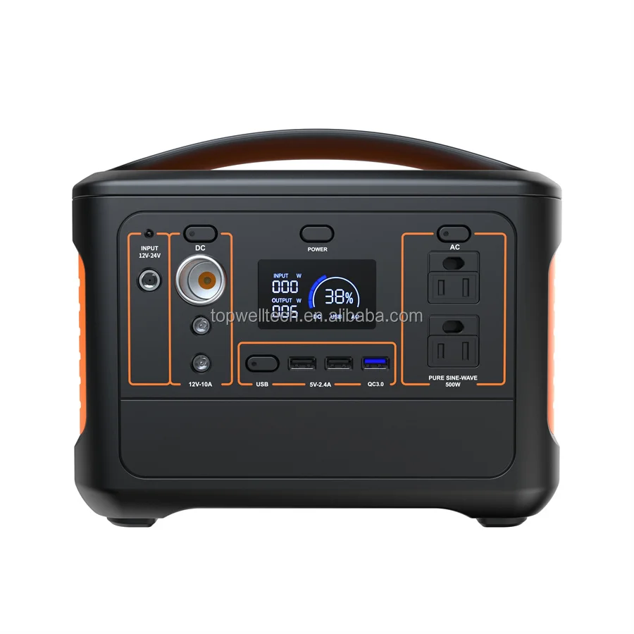 

led light lithium battery charger 500Wh portable power generator bank station small generators