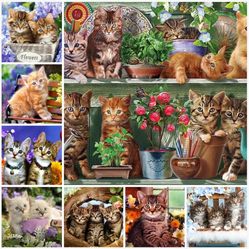 

5D Diy Diamond Painting Animal Flowers Full Rhinestones Embroidery Mosaic Art Cross Stitch Kits Home Decor New Arrivals 2023
